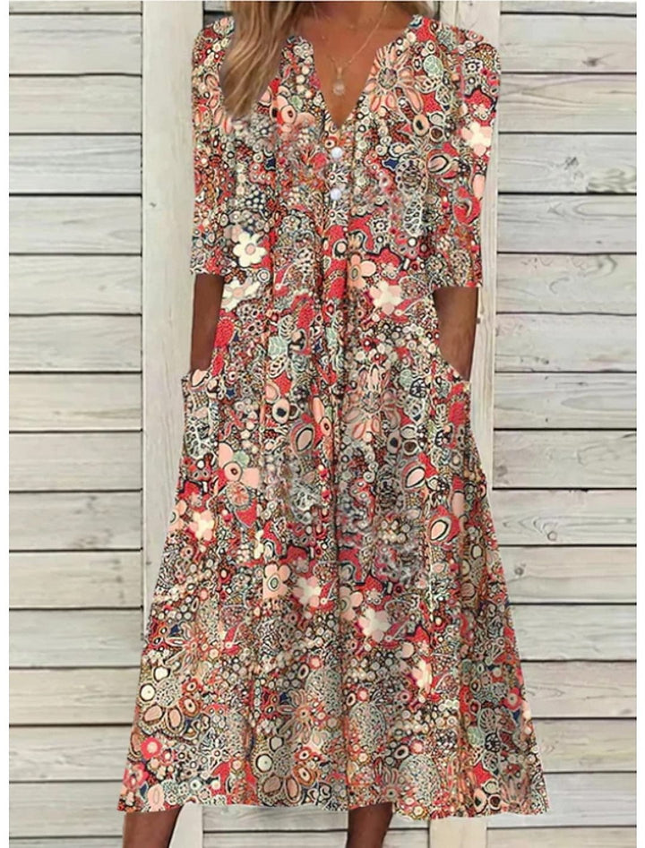LISA | ELEGANTES SOMMERKLEID MIT BAUCHDECKUNG