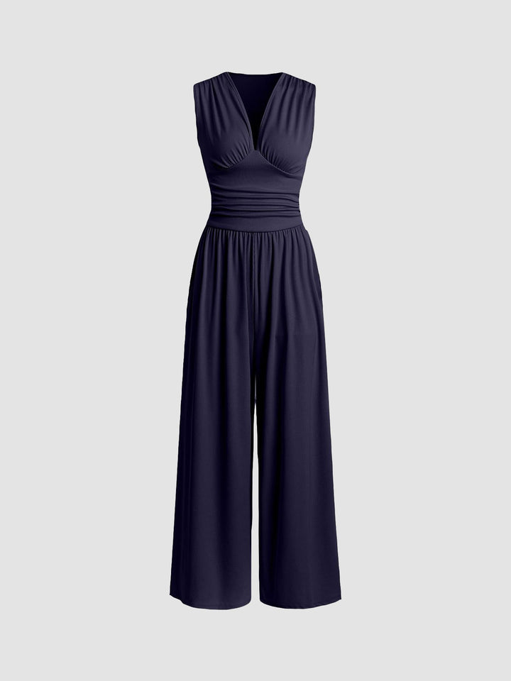 LIA | Ärmelloser Wide-Leg Jumpsuit