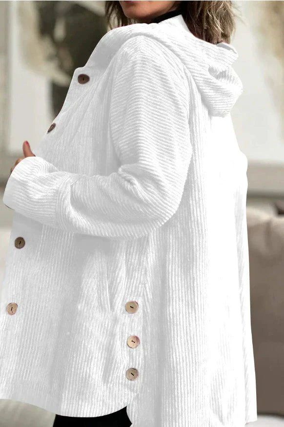 Cordia | Gemütliche Cordjacke mit Kapuze