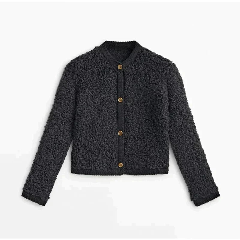Zamra | Teddy-Strickjacke