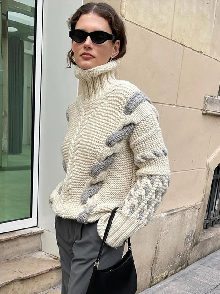 Michaela | Gestrickter Pullover