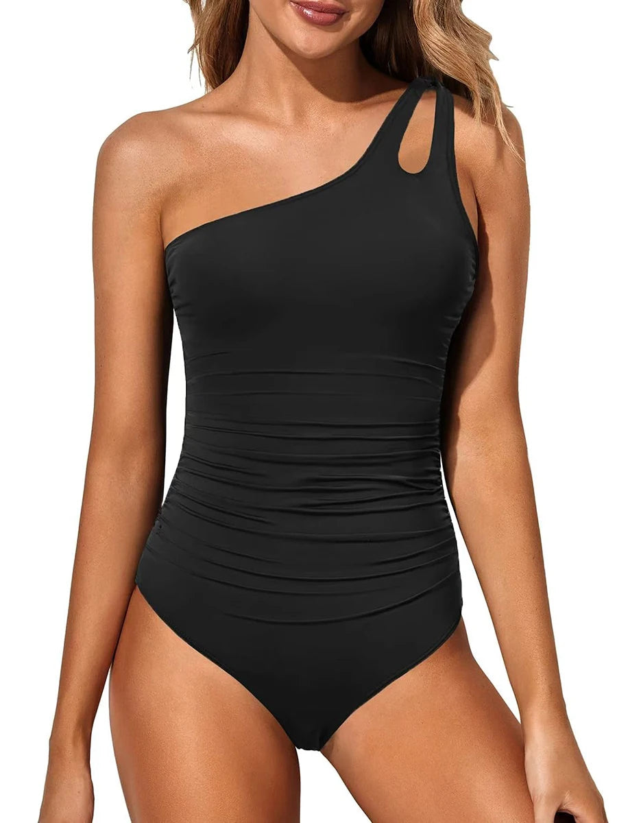 Arelia | Dein One-Shoulder-Leo-Badeanzug für starke Sommermomente