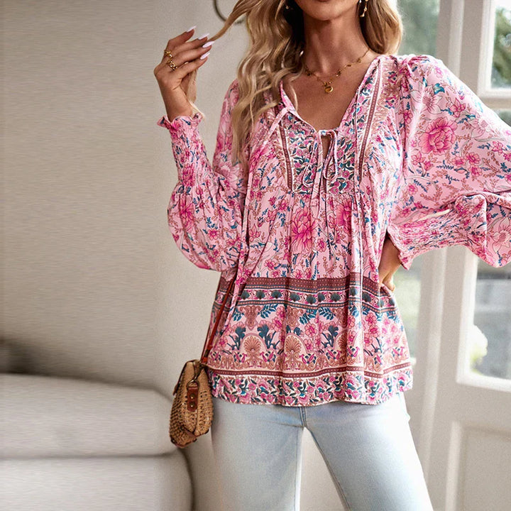Anika | Stilvolle Blumenbluse