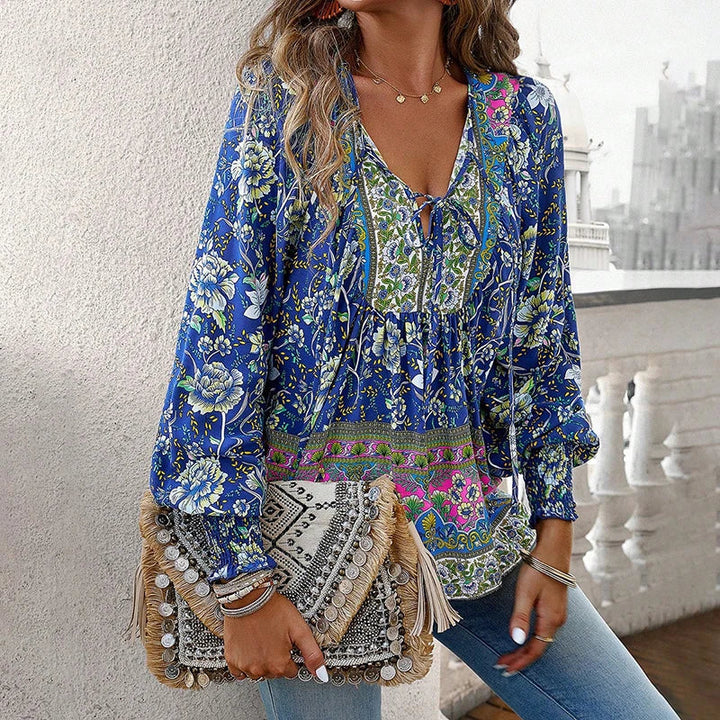 Anika | Stilvolle Blumenbluse