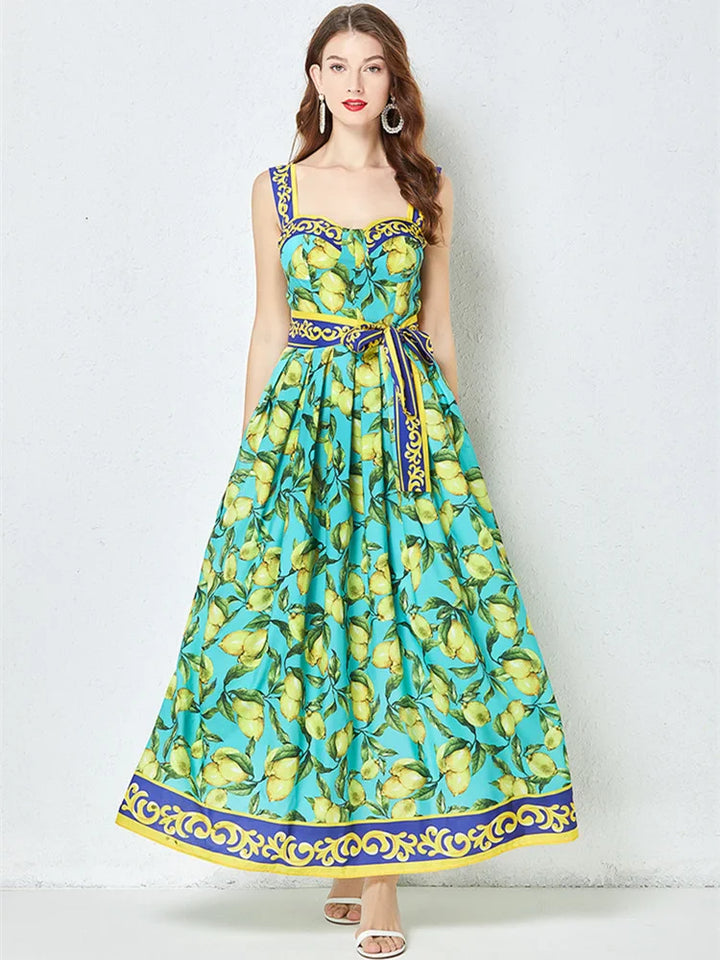 Martina | Amalfi Lemon Kleid