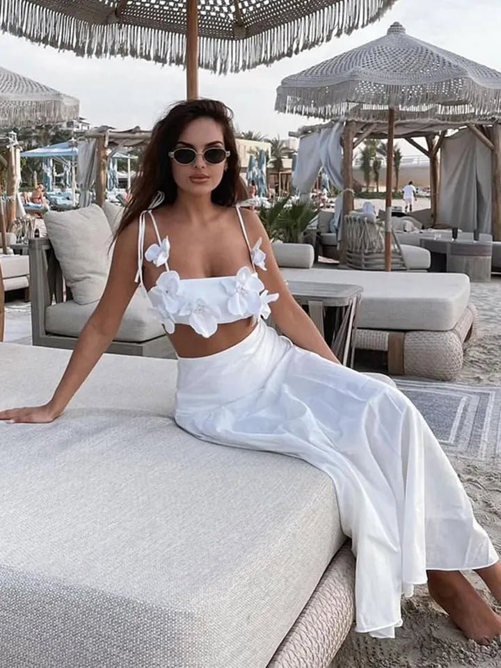 Zora | Mykonos Rose Detail Kleid