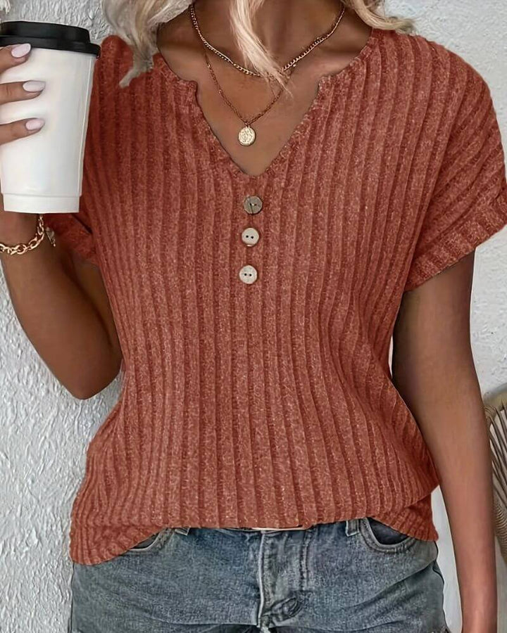 Rosina | Bluse mit V-Ausschnitt