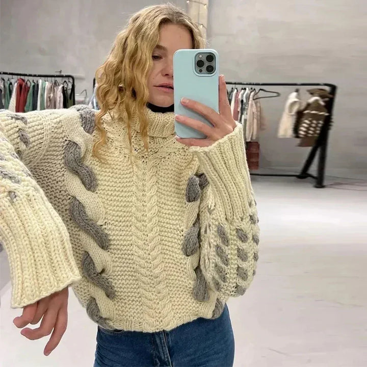 Michaela | Gestrickter Pullover