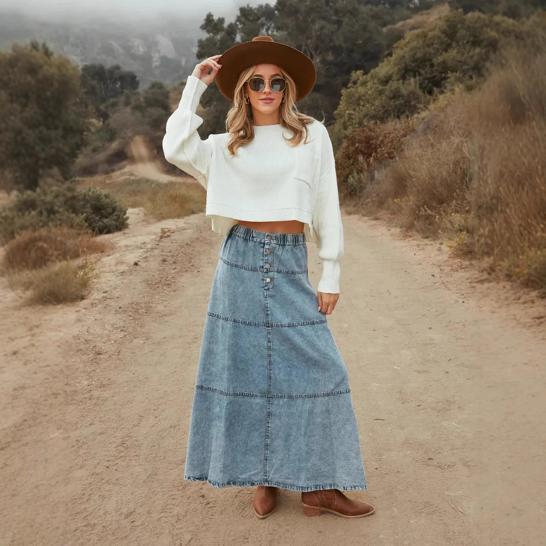 Linda | Maxi-Jeansrock