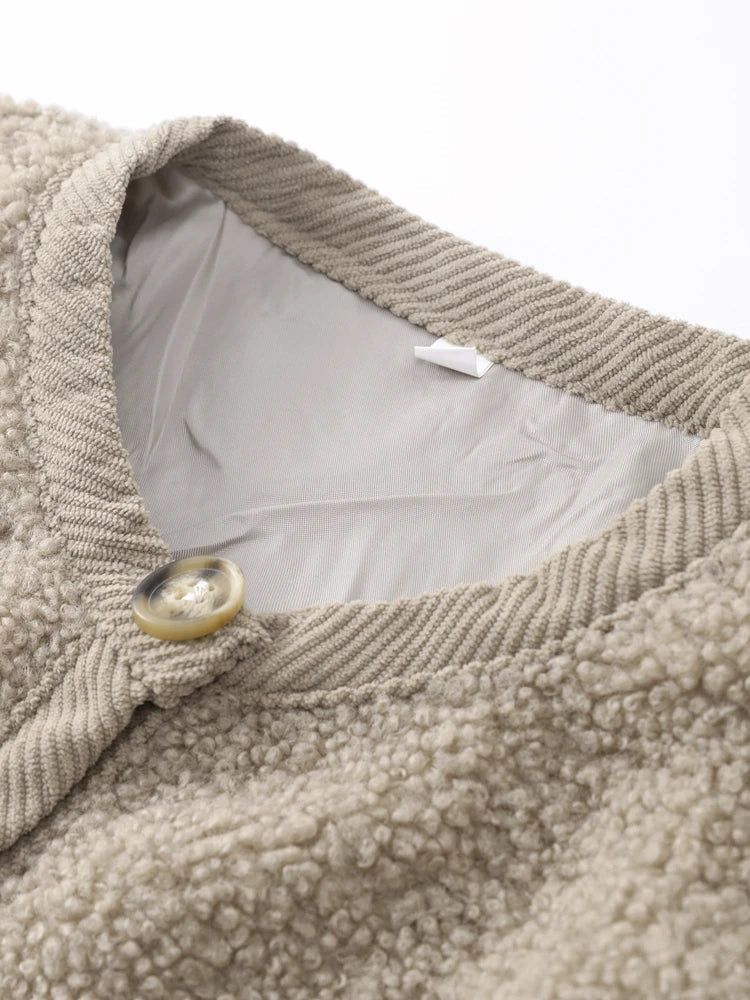 Zamra | Teddy-Strickjacke