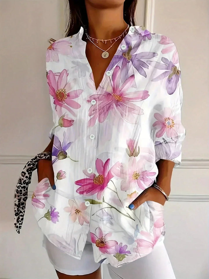 Annika | Bunte Bluse mit verspieltem Print