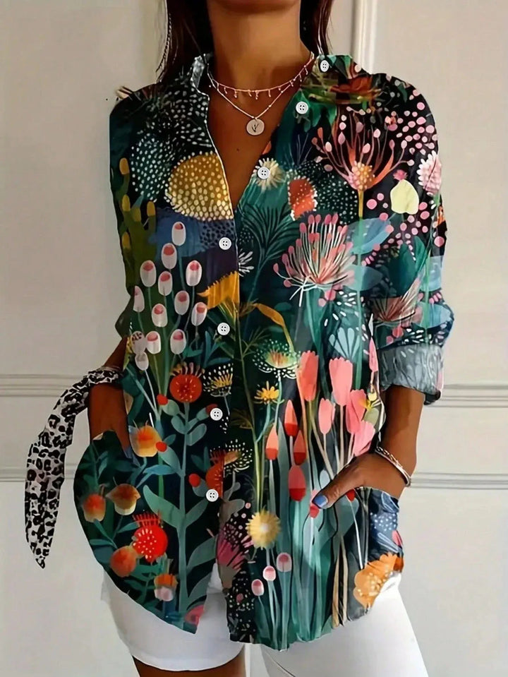 Annika | Bunte Bluse mit verspieltem Print