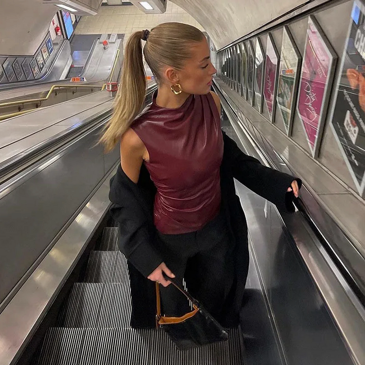 Ally | Kunstleder Top