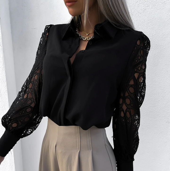 Engelberta – Modische Kragenbluse