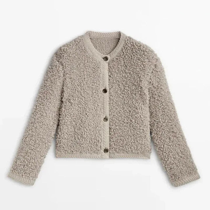 Zamra | Teddy-Strickjacke