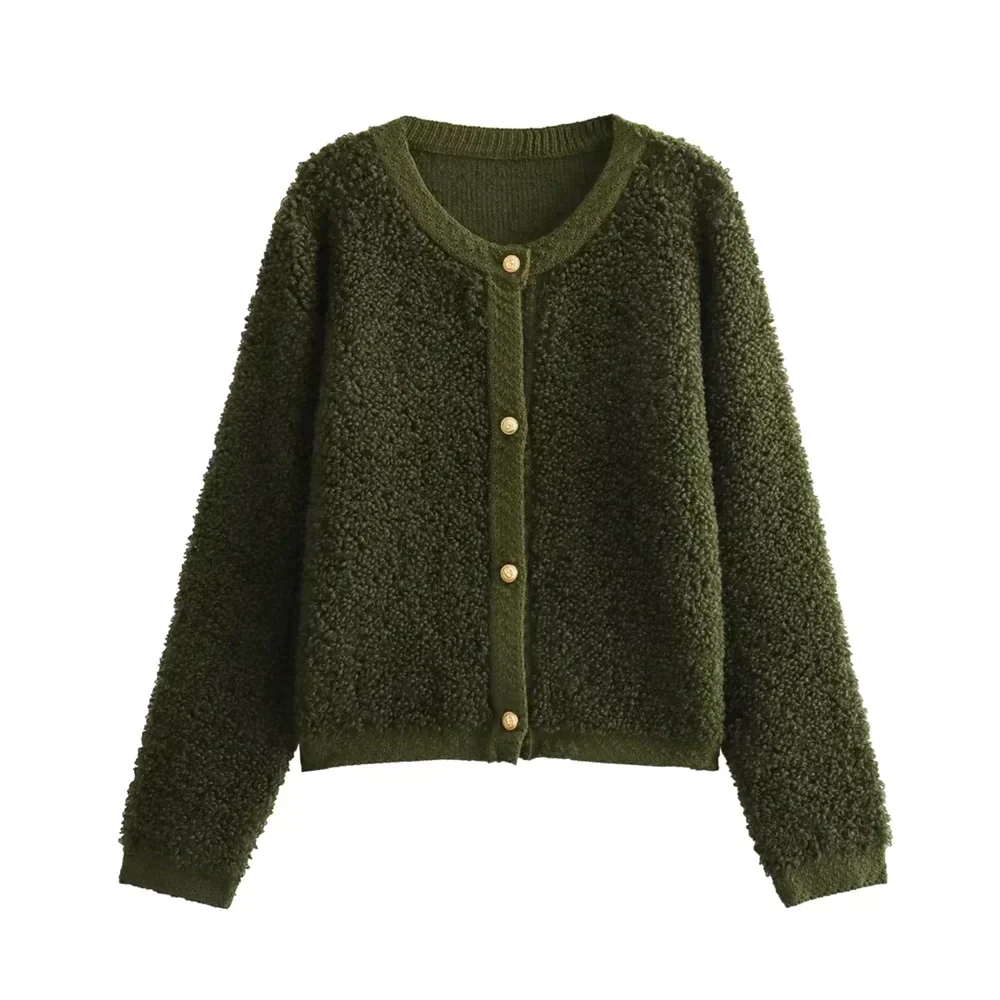 Zamra | Teddy-Strickjacke
