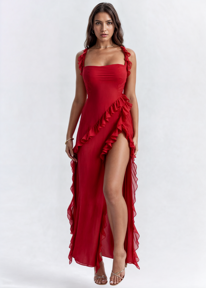 Sofia | Elegantes Kleid mit offenem Beinschlitz