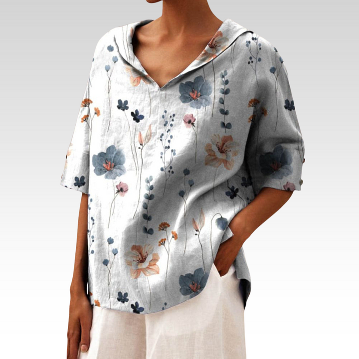 Andrea | Elegantes Top mit V-Ausschnitt