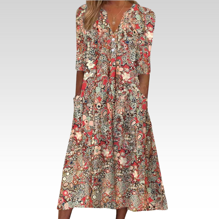 LISA | ELEGANTES SOMMERKLEID MIT BAUCHDECKUNG