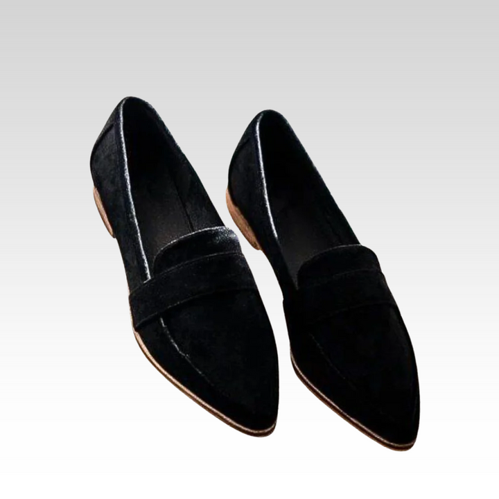 Leslie | Wildleder-Loafer mit spitzer Form