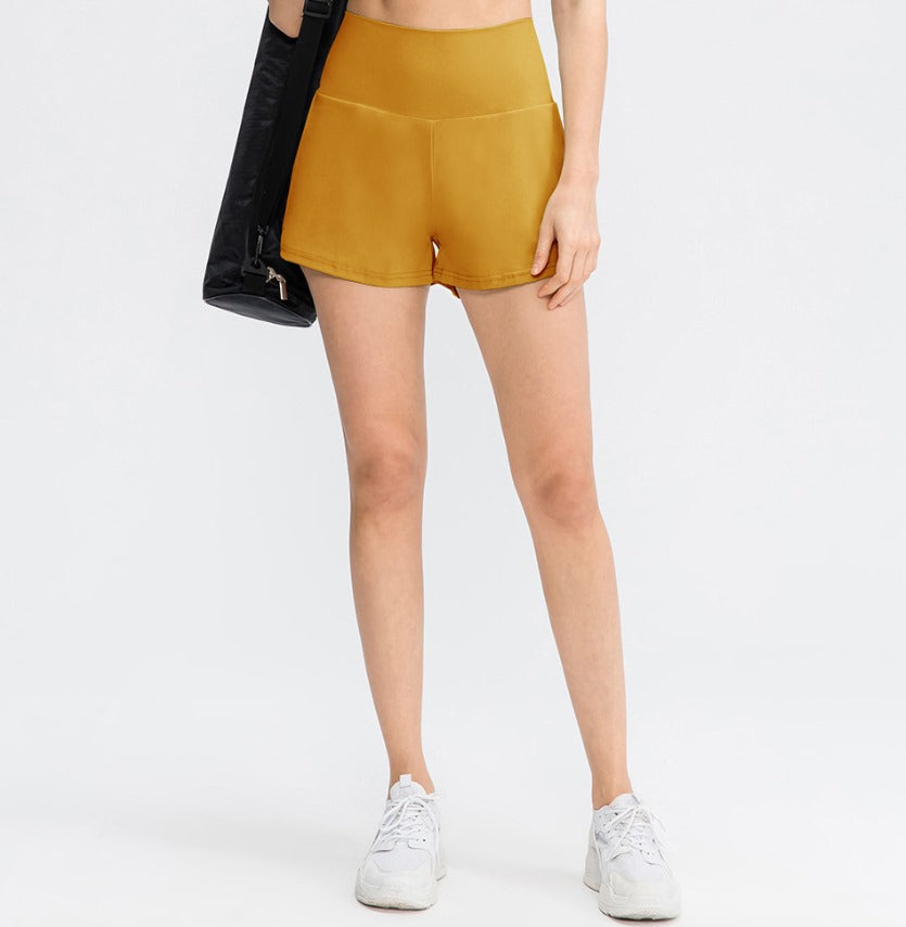 Hilara | 1-in-1 Yoga-Shorts mit hoher Taille, Gesäßtasche und Seitentasche