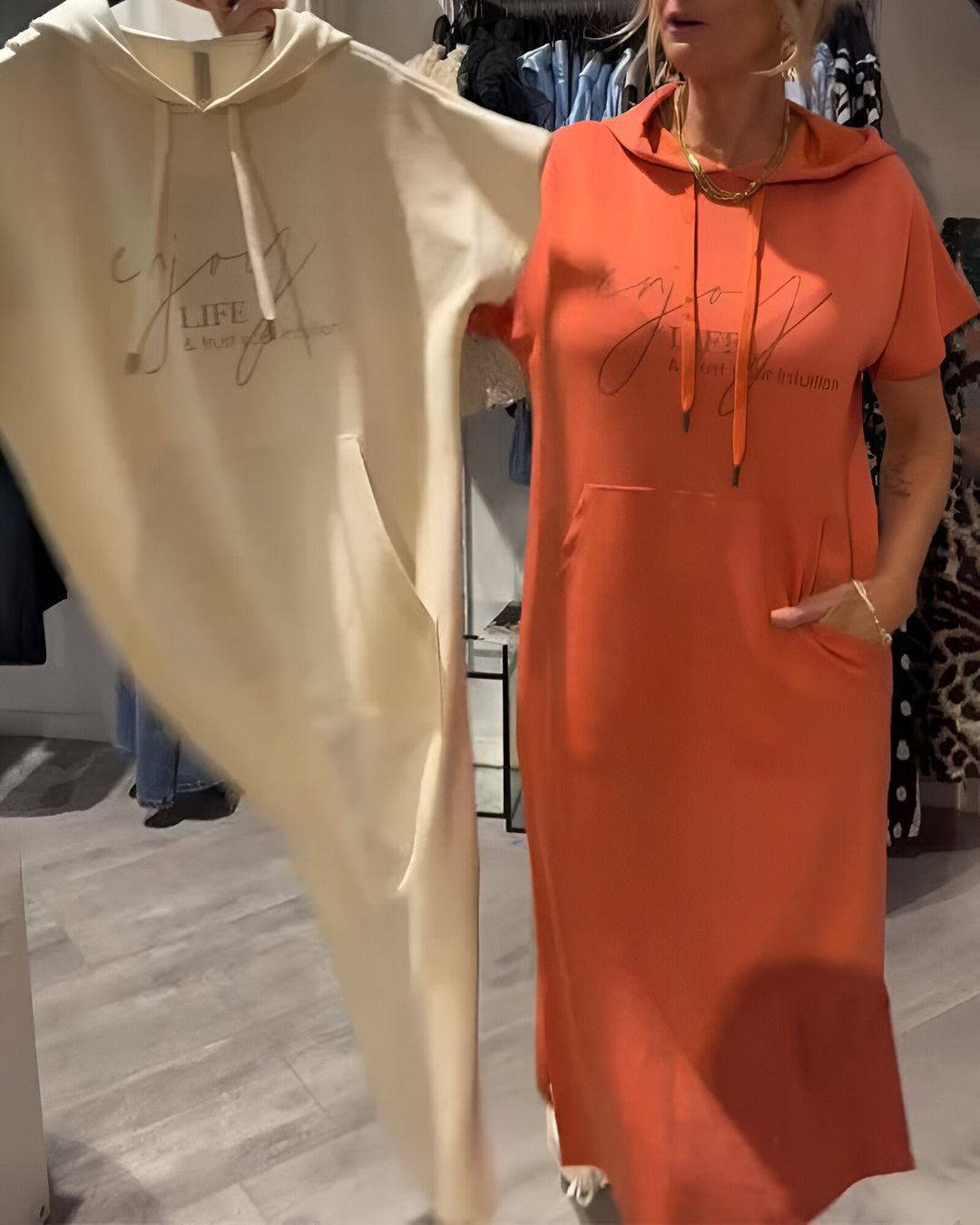 MAREN | Bequeme Hoodie-Kleid für jeden Tag