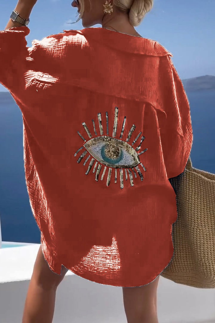 EyeConic | Oversized Baumwollbluse