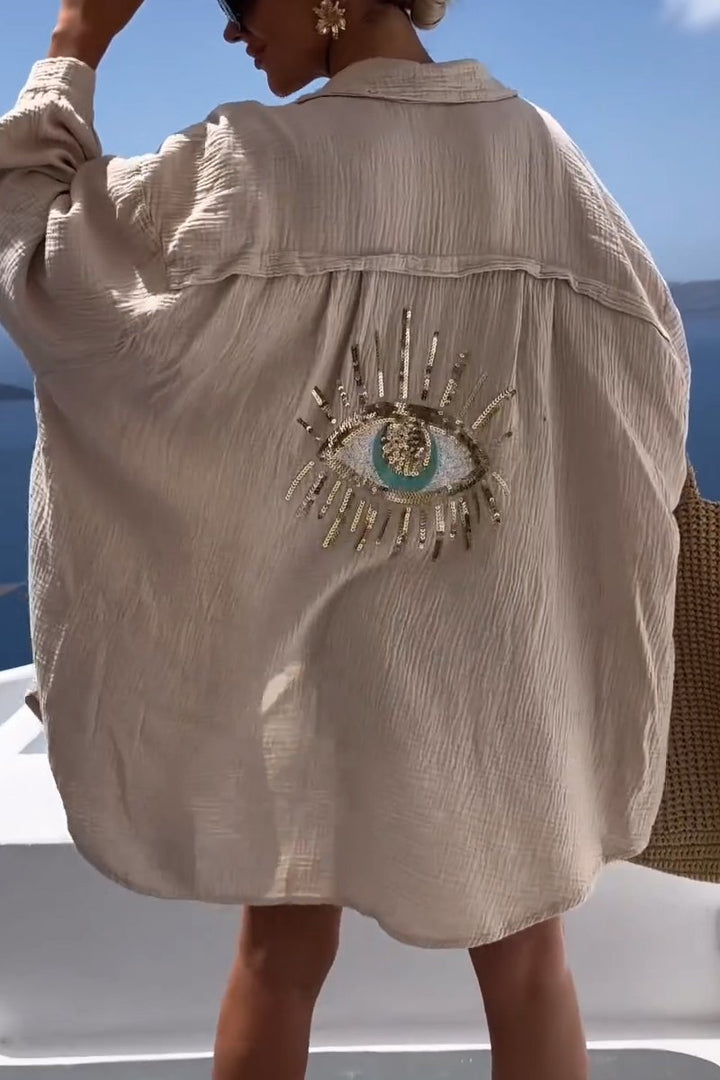 EyeConic | Oversized Baumwollbluse