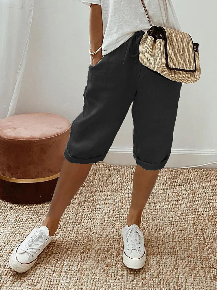 Martha | Bequeme Shorts mit Umschlagsaum