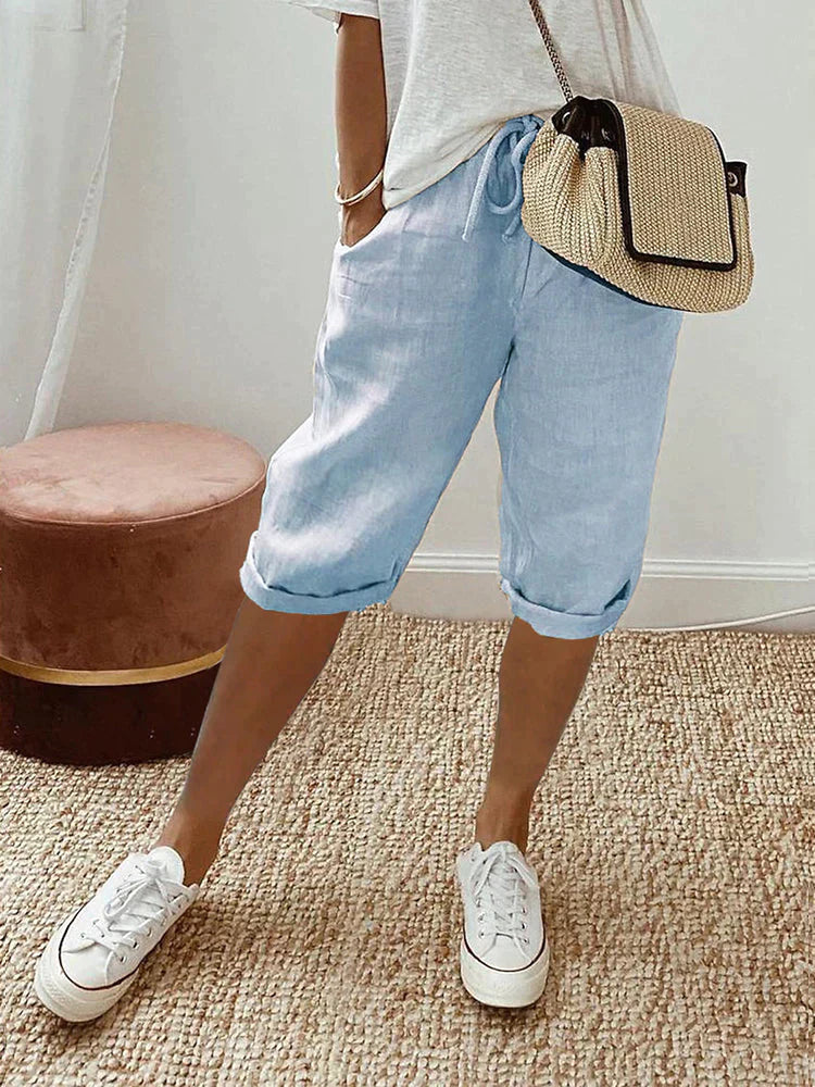 Martha | Bequeme Shorts mit Umschlagsaum