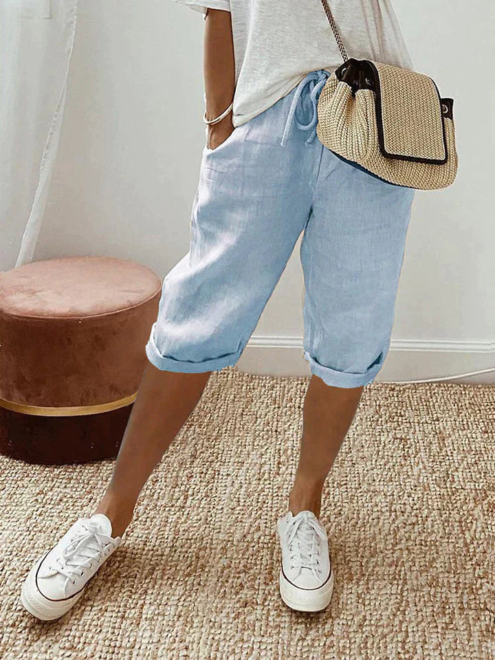 Martha | Bequeme Shorts mit Umschlagsaum