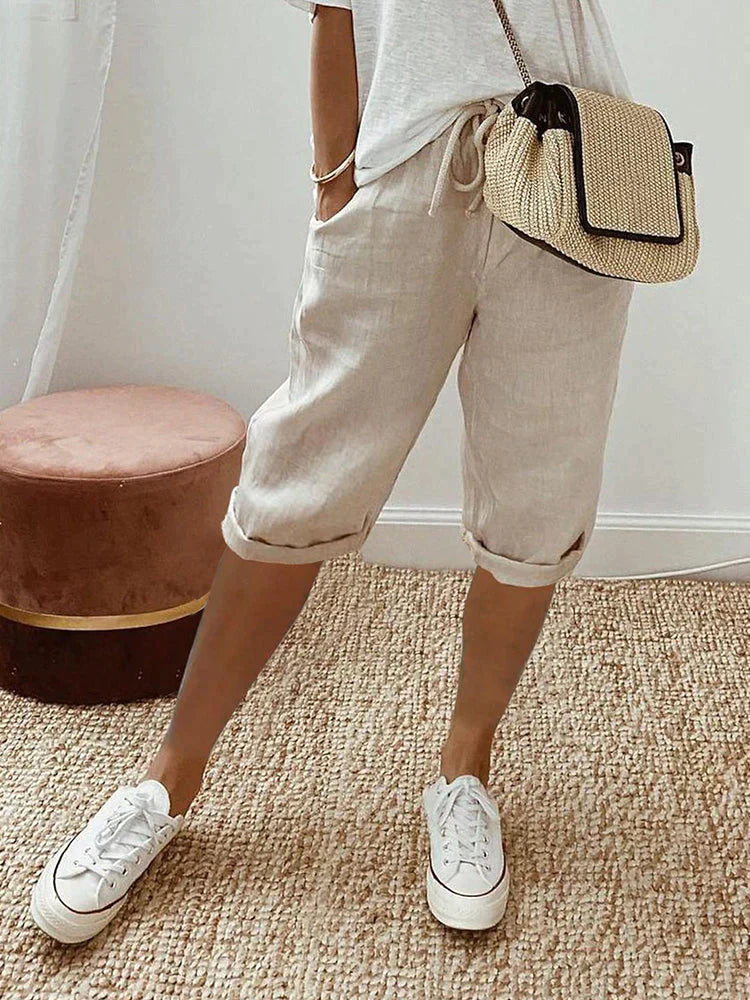 Martha | Bequeme Shorts mit Umschlagsaum