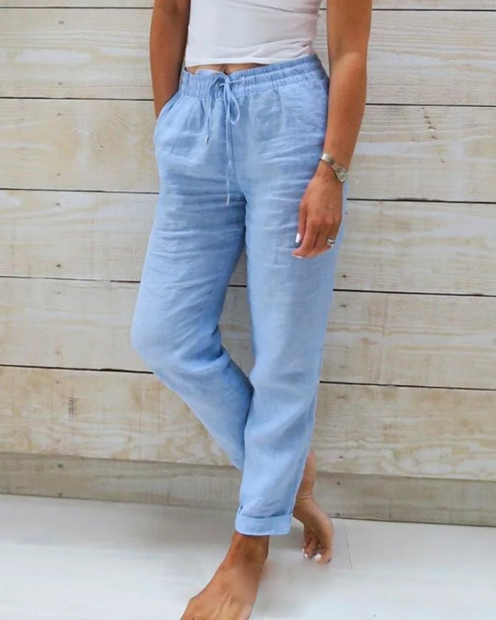 Beatrice | Hose mit elastischem Bund und weitem Bein