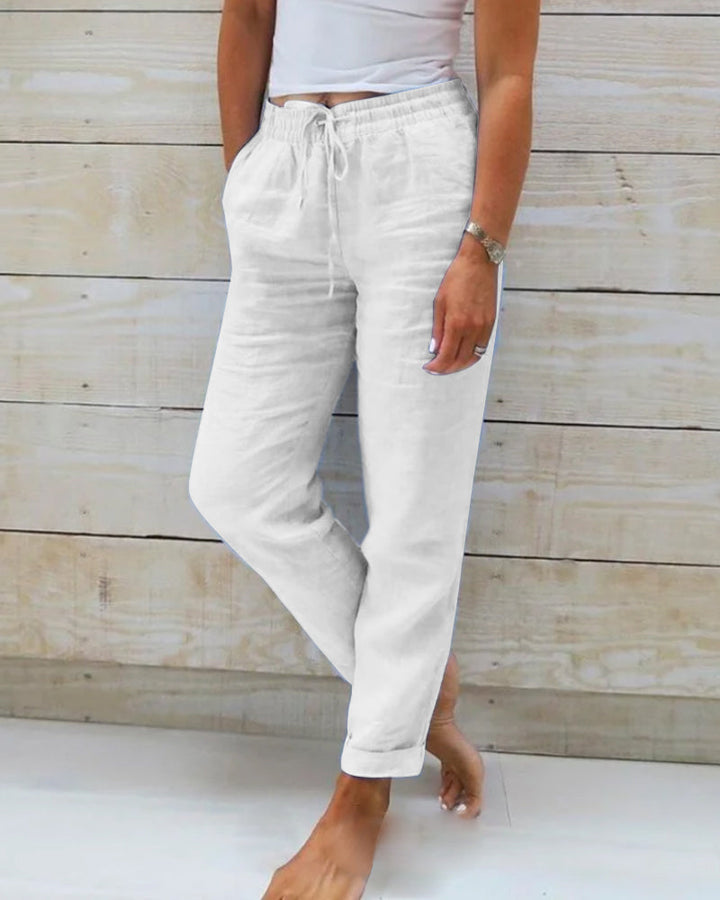 Beatrice | Hose mit elastischem Bund und weitem Bein