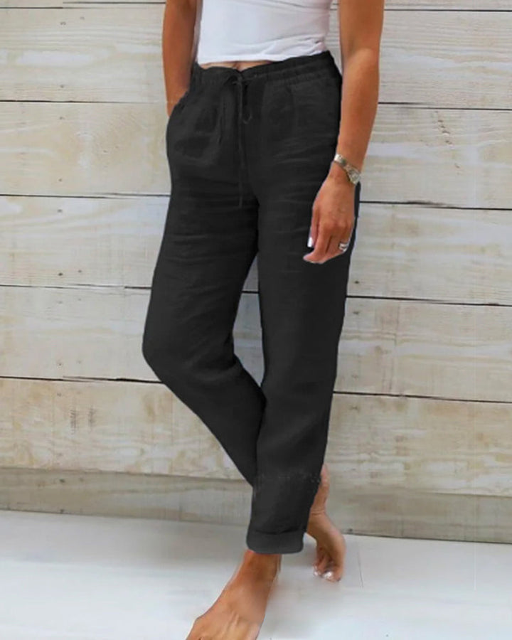 Beatrice | Hose mit elastischem Bund und weitem Bein